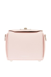 Розовая кожаная сумка с платком Alexander McQueen