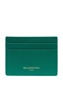 Зеленый кожаный кардхолдер Balenciaga