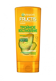 Бальзам для волос Garnier ополаскиватель Fructis, Тройное восстановление, укрепляющий, 200 мл