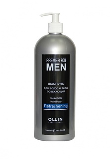 Шампунь Ollin Premier For Men Shampoo Hair Body Refreshening