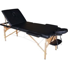 Массажный стол DFC Nirvana Relax Pro (деревяные ножки, черный)