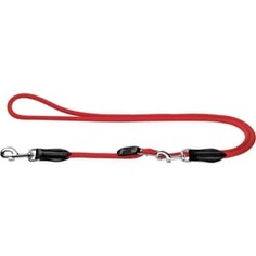 Поводок Hunter Leash Freestyle 10/180 крулый нейлон красный для собак