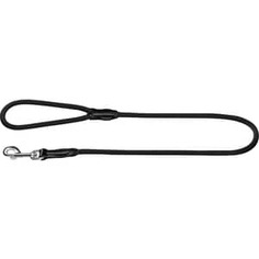Поводок Hunter Leash Freestyle 8/110 крулый нейлон черный для собак