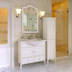 Тумба с раковиной Timo Аврора 2 дверцы, 1 ящик, белый (Av.t -85 M-VR (B))