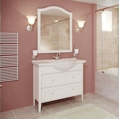 Тумба с раковиной Timo Аврора ящика, белый (Av.t -105 M-V (B))