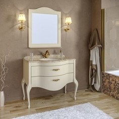 Тумба со столешницей и раковиной Timo Еллен плюс 2 ящика, аворио (Elp.t -100 M-V (A))