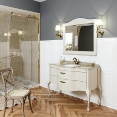 Тумба со столешницей и раковиной Timo Еллен плюс 2 ящика, аворио (Elp.t -120 M-V (A))