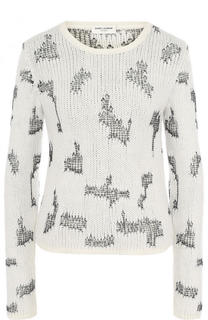 Кашемировый пуловер с круглым вырезом Saint Laurent
