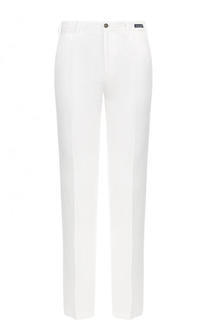 Брюки прямого кроя из смеси хлопка и льна Paul&amp;Shark