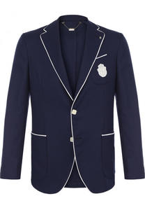 Однобортный шерстяной пиджак Billionaire