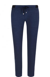 Хлопковые брюки прямого кроя с поясом на кулиске Capobianco