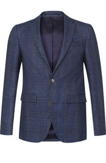 Однобортный пиджак из смеси льна и шерсти Sand