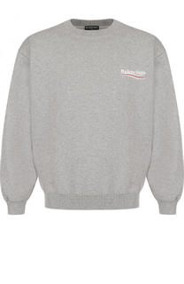 Хлопковый свитшот свободного кроя Balenciaga