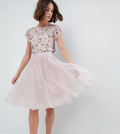 Юбка миди из тюля Needle & Thread - Фиолетовый