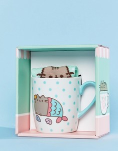 Кружка с носками Pusheen Mermaid - Мульти