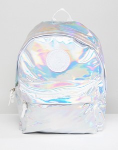 Серебристый рюкзак с голографическим принтом Hype - Серебряный