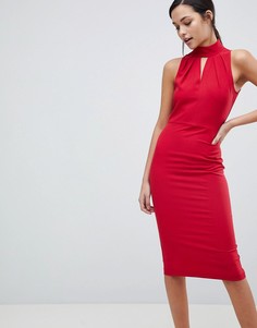 Платье с халтером Closet - Красный