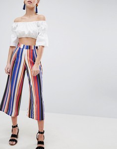 Строгие кюлоты в полоску Boohoo - Мульти