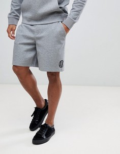 Серые трикотажные шорты с логотипом сзади Armani Exchange - Серый