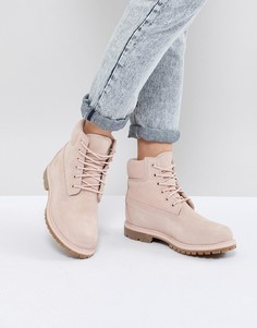 Розовые замшевые премиум-ботинки высотой 6 дюймов Timberland - Розовый