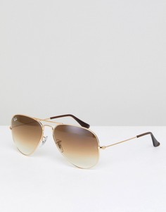 Солнцезащитные очки-авиаторы Ray-Ban 0RB3025 - Золотой