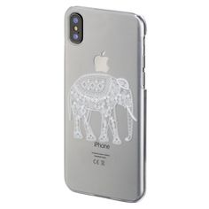 Чехол (клип-кейс) HAMA Hathi, для Apple iPhone X, прозрачный [00181645]