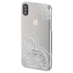 Чехол (клип-кейс) HAMA Lotus, для Apple iPhone X, прозрачный [00181647]