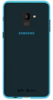 Чехол (клип-кейс) SAMSUNG WITS SOFT COVER, для Samsung Galaxy A8, синий [gp-a530wscpaab]