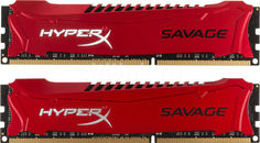Модуль памяти KINGSTON HYPERX Savage HX318C9SRK2/16 DDR3 - 2x 8Гб 1866, DIMM, Ret