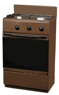 Газовая плита FLAMA CG 3202 B, газовая духовка, коричневый