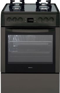 Газовая плита BEKO CSM 62321 DA, электрическая духовка, черный