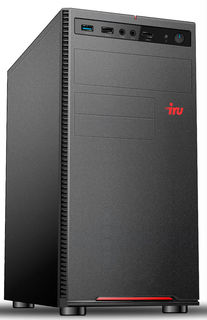 Компьютер IRU Home 312, Intel Pentium G4400, DDR4 4Гб, 1000Гб, NVIDIA GeForce GT1030 - 2048 Мб, Free DOS, черный [1035003]