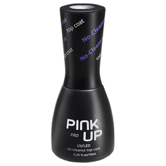 Верхнее покрытие для ногтей UV/LED `PINK UP` PRO no-cleanse top coat без липкого слоя 10 мл