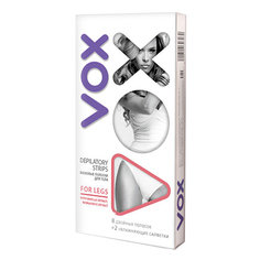 Полоски восковые для тела `VOX`  8 шт, 2 салфетки