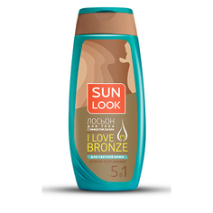 Лосьон для тела  `SUN LOOK` I LOVE BRONZE с эффектом загара для светлой кожи  250 мл