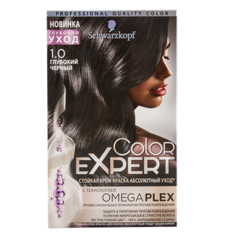 Краска для волос `COLOR EXPERT` тон 1-0 (глубокий черный) 60 мл