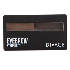 Набор для моделирования формы бровей `DIVAGE` EYEBROW STYLING KIT тон 02