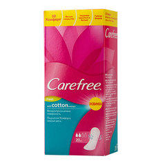 Прокладки ежедневные `CAREFREE` Cotton Fresh (ароматизированные) воздухопроницаемые 20 шт