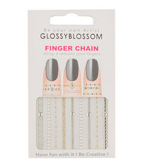 Аппликация для пальцев `GLOSSYBLOSSOM` FINGER CHAIN серебряные             а/п 96643