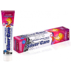 Паста зубная детская `SILVER CARE` с серебром от 3 до 6 лет для девочек 50 мл