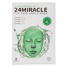 Маска для лица `24 MIRACLE` AMPLE MASK с экстрактом чайного дерева 25 мл