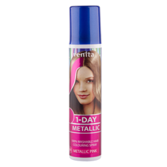 Спрей для волос оттеночный `VENITA` 1-DAY METALLIC Metallic Pink (розовый металлик) 50 мл