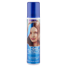Спрей для волос оттеночный `VENITA` 1-DAY METALLIC Metallic Jeans (синий металлик) 50 мл