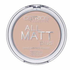 Пудра для лица компактная `CATRICE` ALL MATT PLUS матирующая тон 015 (natural beige)