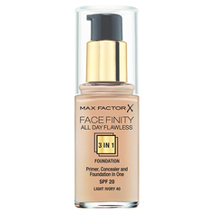 Основа тональная для лица `MAX FACTOR` FACEFINITY ALL DAY FLAWLESS 3 в 1 тон 40