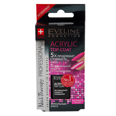 Верхнее покрытие для ногтей `EVELINE` ACRYLIC TOP COAT Защита от скалывания 12 мл