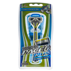 Станок для бритья `DORCO` PACE 6 лезвий Plus с 2 сменными кассетами