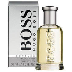 Туалетная вода `HUGO BOSS` BOSS BOTTLED (муж) серый спрей 50 мл