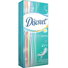 Прокладки ежедневные мультиформа `DISCREET` DEO Water Lily 20 шт