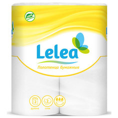 Полотенца бумажные `LELEA` 2-х слойные 2 шт            а/п